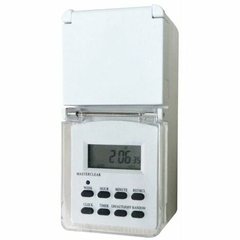 SCS SENTINEL Prise Programmable Extérieure, ElektroProg Outdoor, Hebdomadaire 3600W