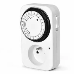 SCS SENTINEL Prise Programmable Mécanique Intérieure Journalière, MecaProg Indoor Blanc, MecaProg Indoor Blanc