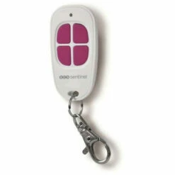 SCS SENTINEL Télécommande Pour Motorisation De Portail 4 Canaux Blanc Et Fuchsia