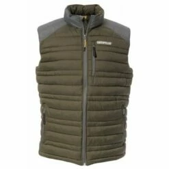 Gilet Sans Manches Matelasse Deperlant Caterpillar Defender Olive XL - Olive
