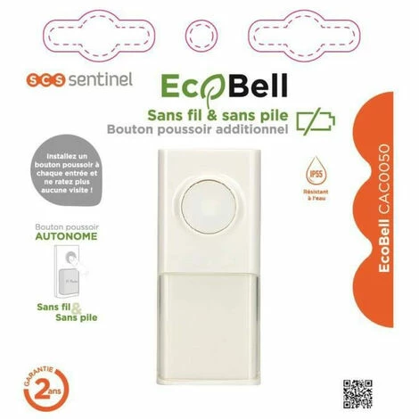 SCS SENTINEL Bouton Poussoir Additionnel Ecobell CAC0050 â Image 2