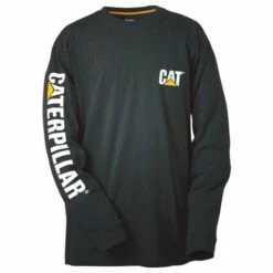 Tee Shirt Manches Longues Banner Noir TL Caterpillar - Noir