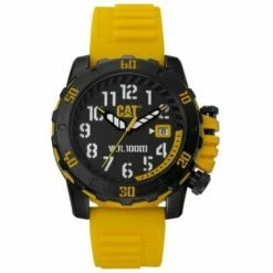 Montre Watch Ø 44 Mm Caterpillar ABS Bracelet Silicone Noir/Jaune